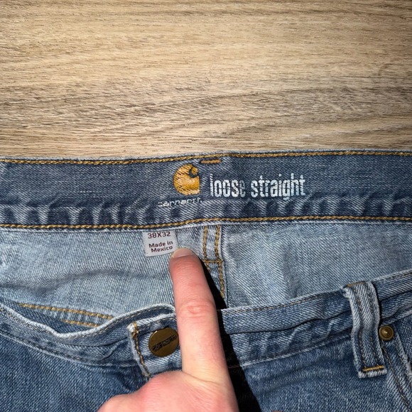 Carhartt Men's Loose Straight Denim Jeans 38x31 - Picture 5 of 7